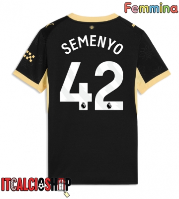 Manchester City Antoine Semenyo #42 Seconda Maglia Femmina 2026-27 Manica Corta